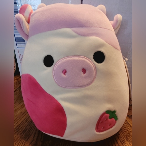 Squishmallows Strawberry Moo Pair - Picture 2 of 7